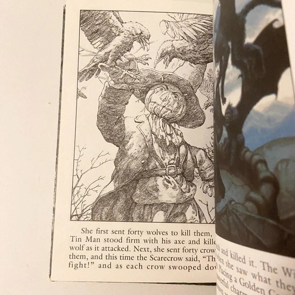 Vintage 1991 The Wizard of  Oz Illustrated By Greg Hildebrandt L Frank Baum - Picture 12 of 16